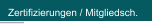Zertifizierungen / Mitgliedsch.